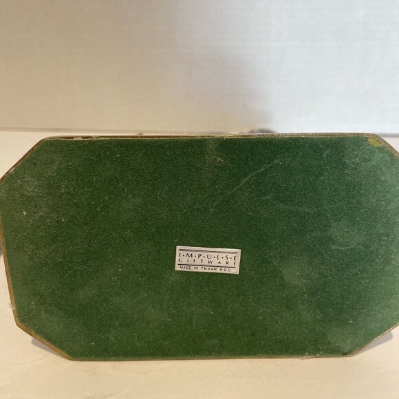 Vintage Impulse Giftware Carousel Horse Porcelain On Brass Stand White 9.5" - Picture 11 of 12